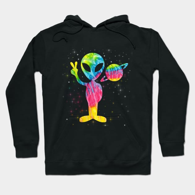 Alien Peace Sign Shirt Hoodie by Namio
